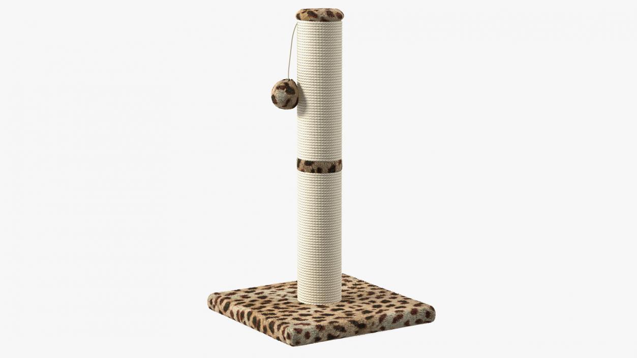 Cat Scratching Post Ball Spot 3D model