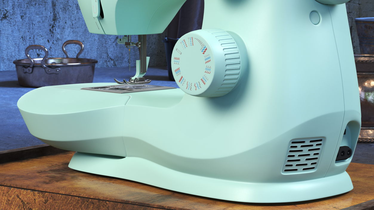 3D model Mechanical Sewing Machine