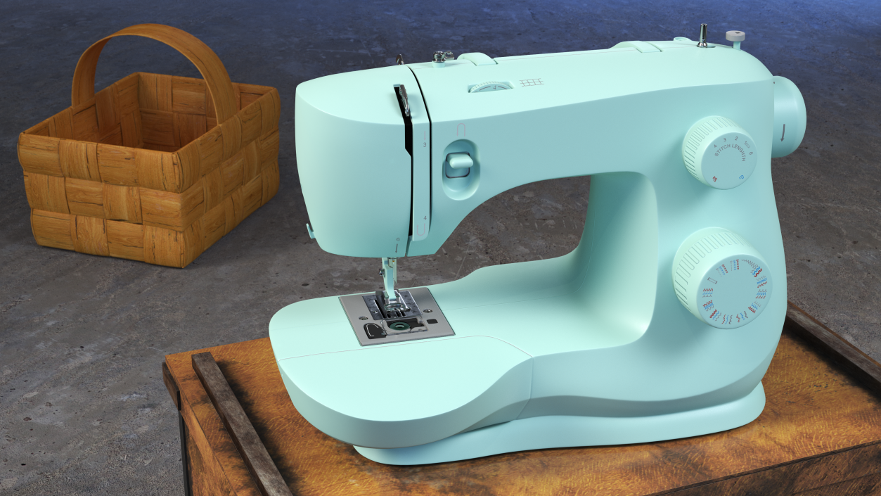 3D model Mechanical Sewing Machine