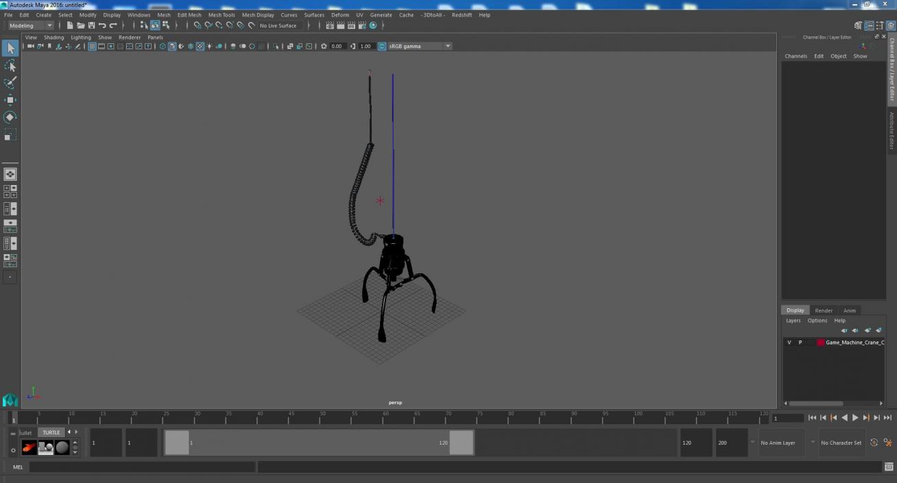 3D Game Machine Crane Claw Hanging