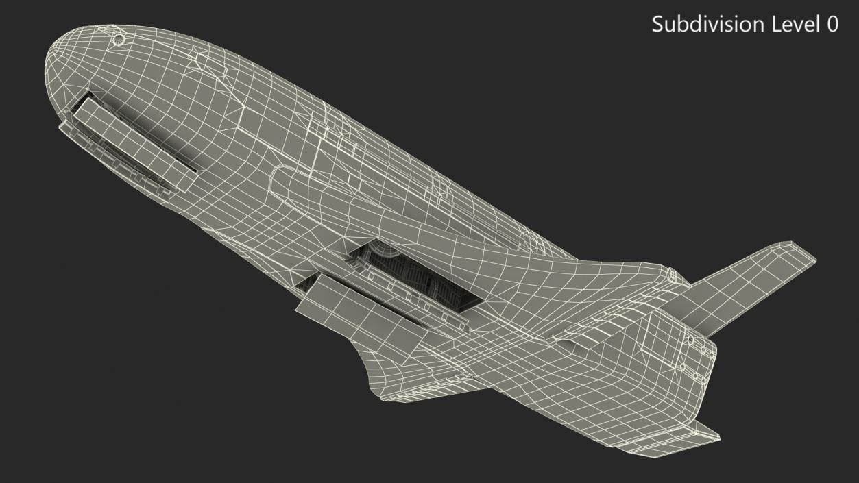 3D Reusable Robotic Spacecraft Rigged for Maya model