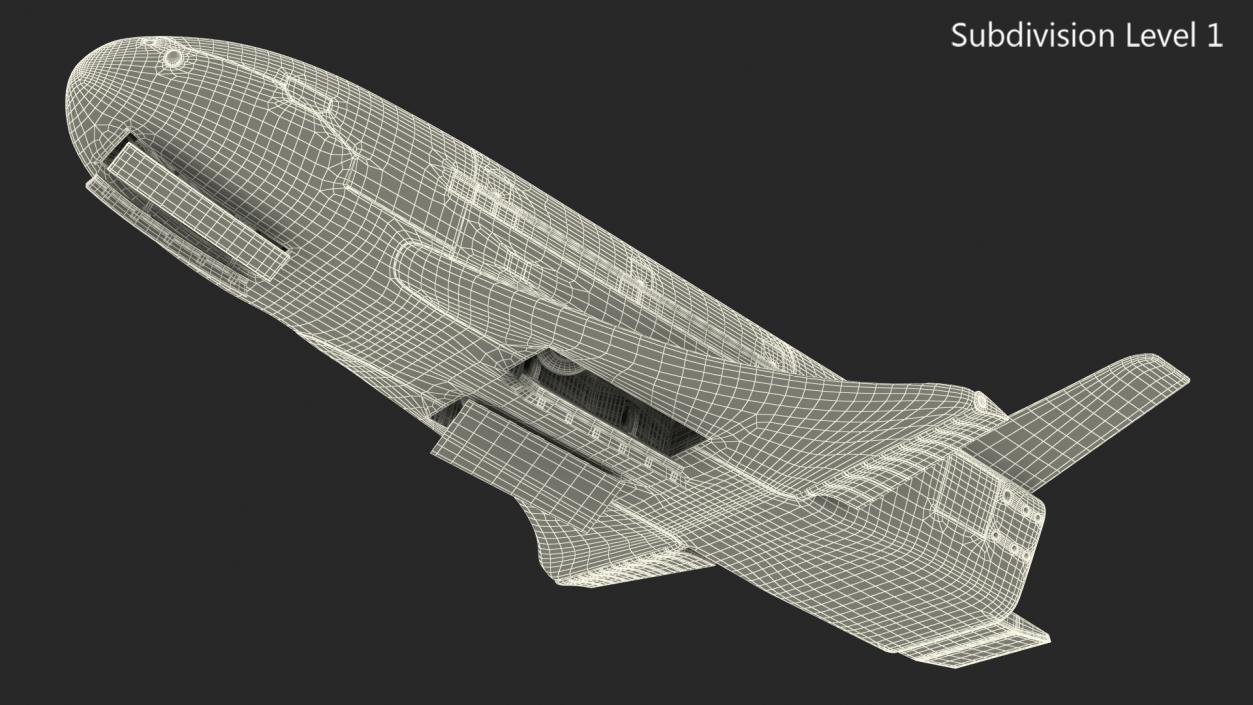 3D Reusable Robotic Spacecraft Rigged for Maya model