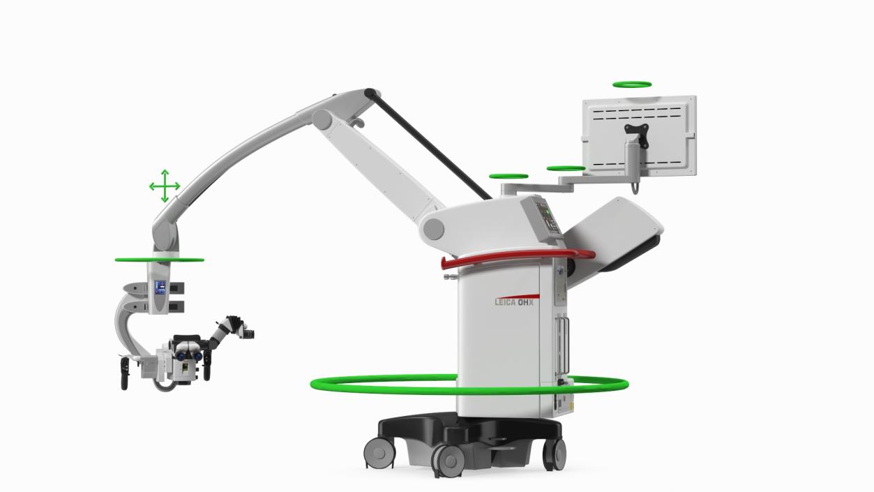 3D Precision Surgical Microscope Leica M530 OHX Rigged