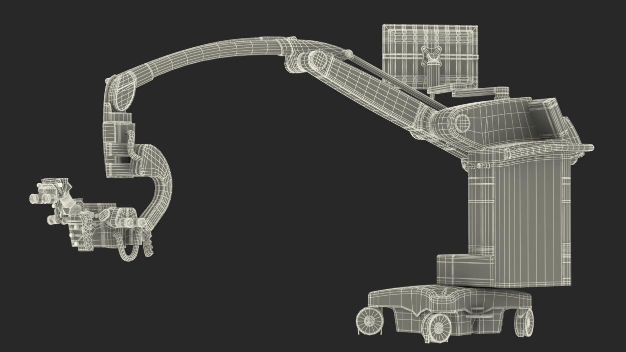 3D Precision Surgical Microscope Leica M530 OHX Rigged