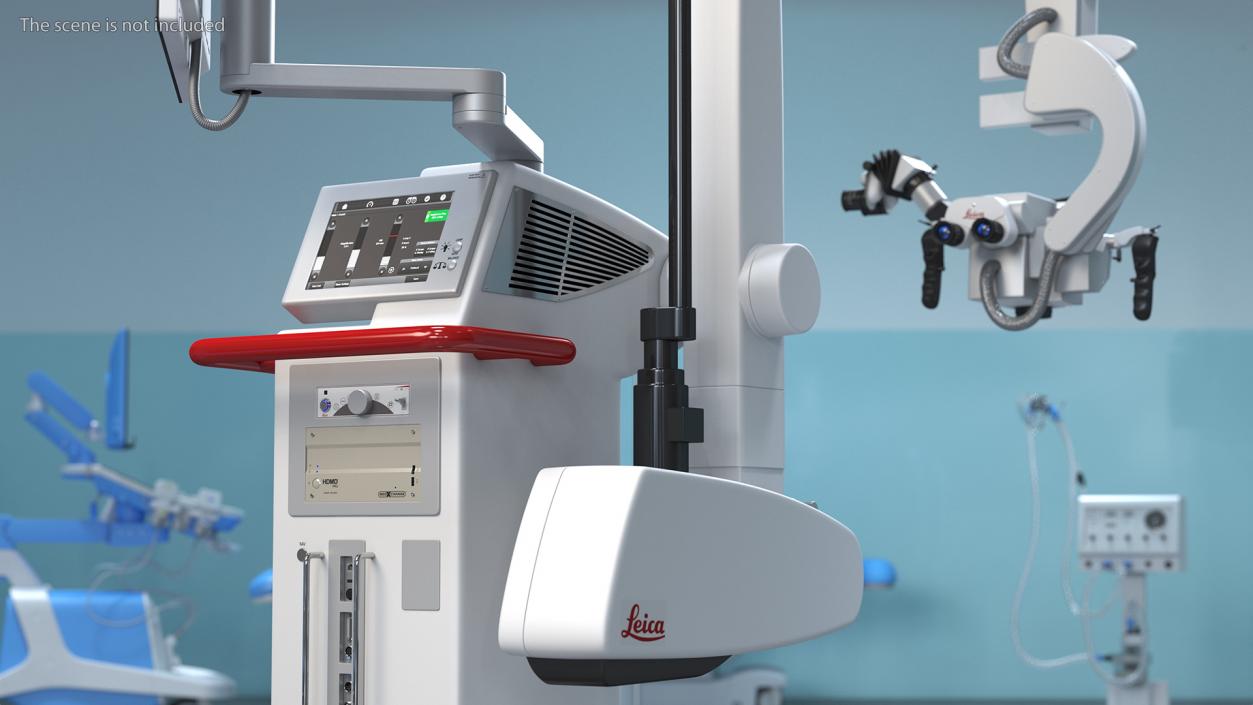 3D Precision Surgical Microscope Leica M530 OHX Rigged