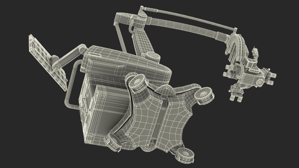 3D Precision Surgical Microscope Leica M530 OHX Rigged