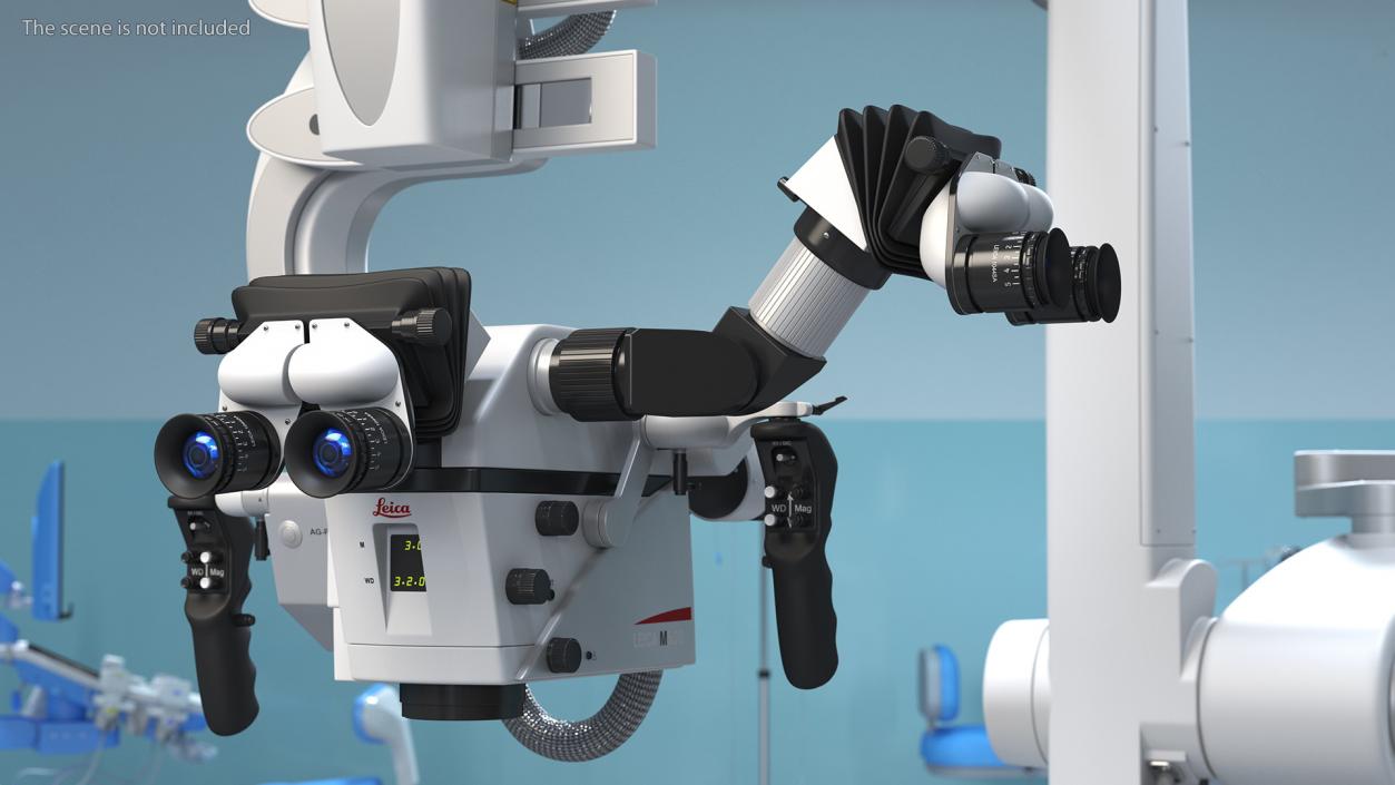 3D Precision Surgical Microscope Leica M530 OHX Rigged