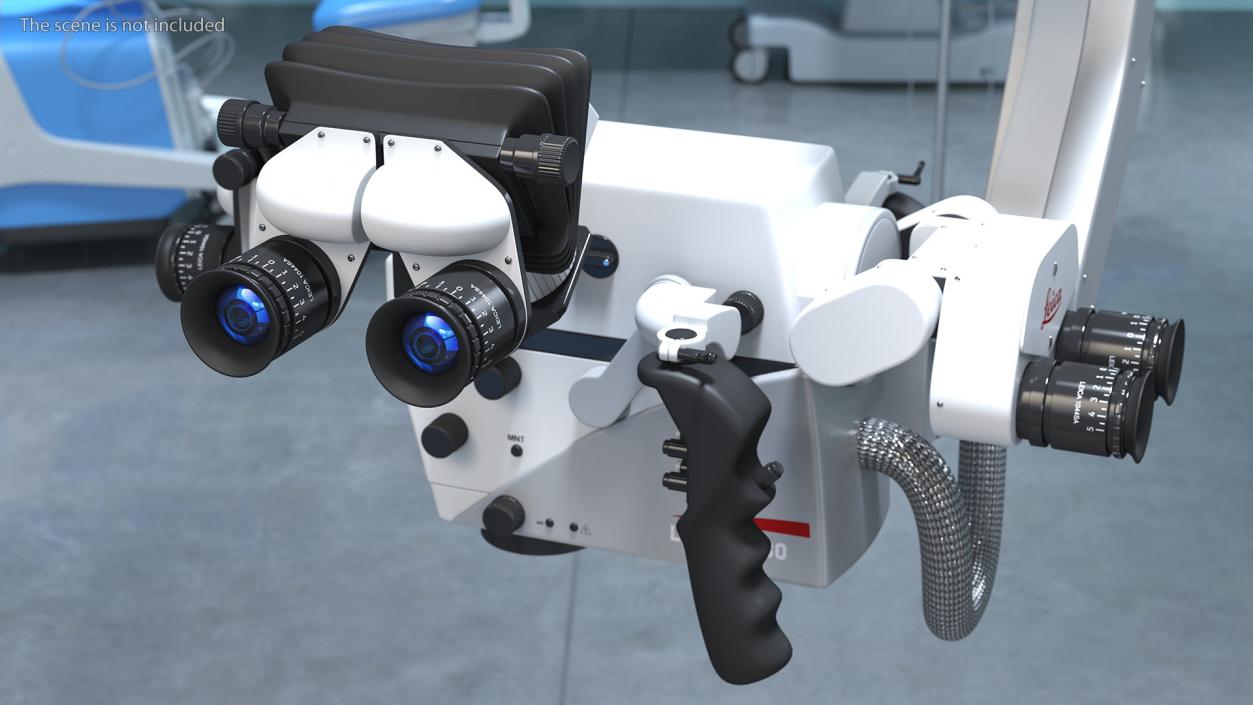 3D Precision Surgical Microscope Leica M530 OHX Rigged