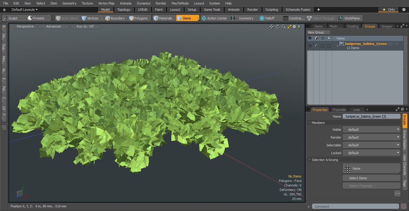 Juniperus Sabina Green 3D