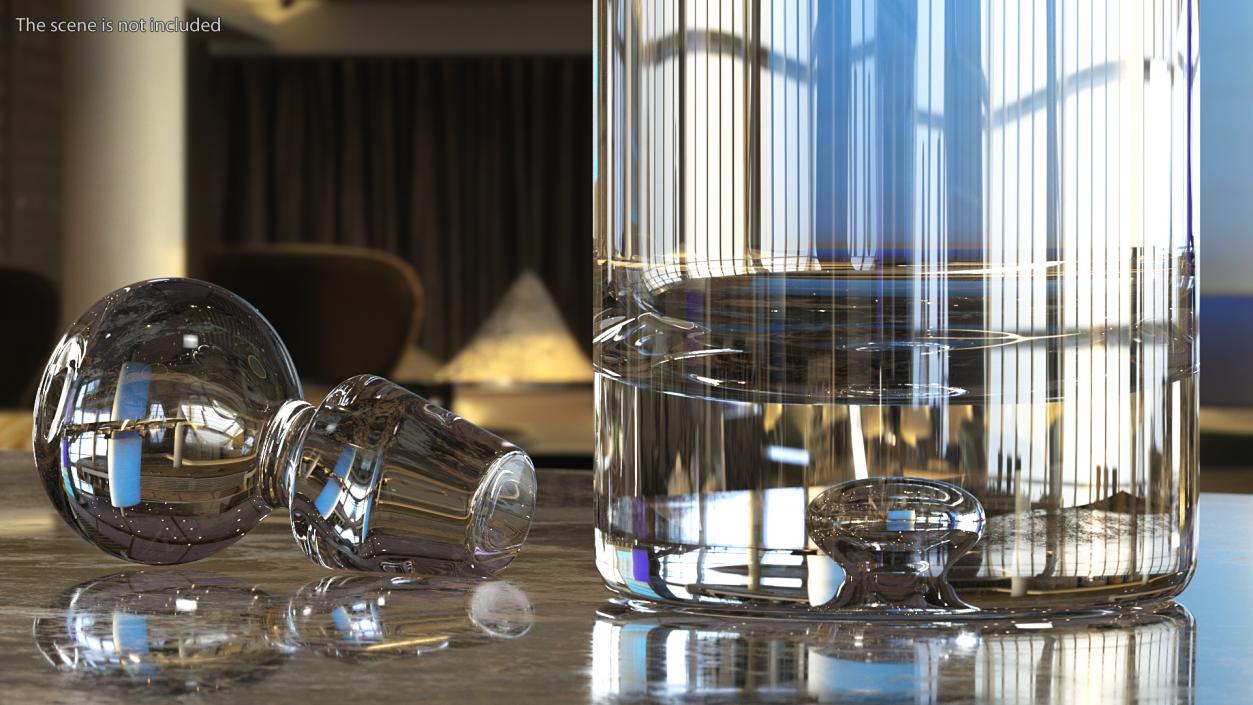 3D Glass Decanters Collection 3 model