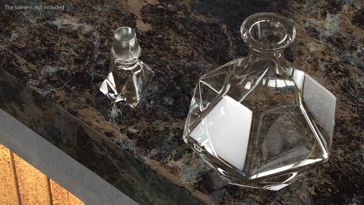 3D Glass Decanters Collection 3 model