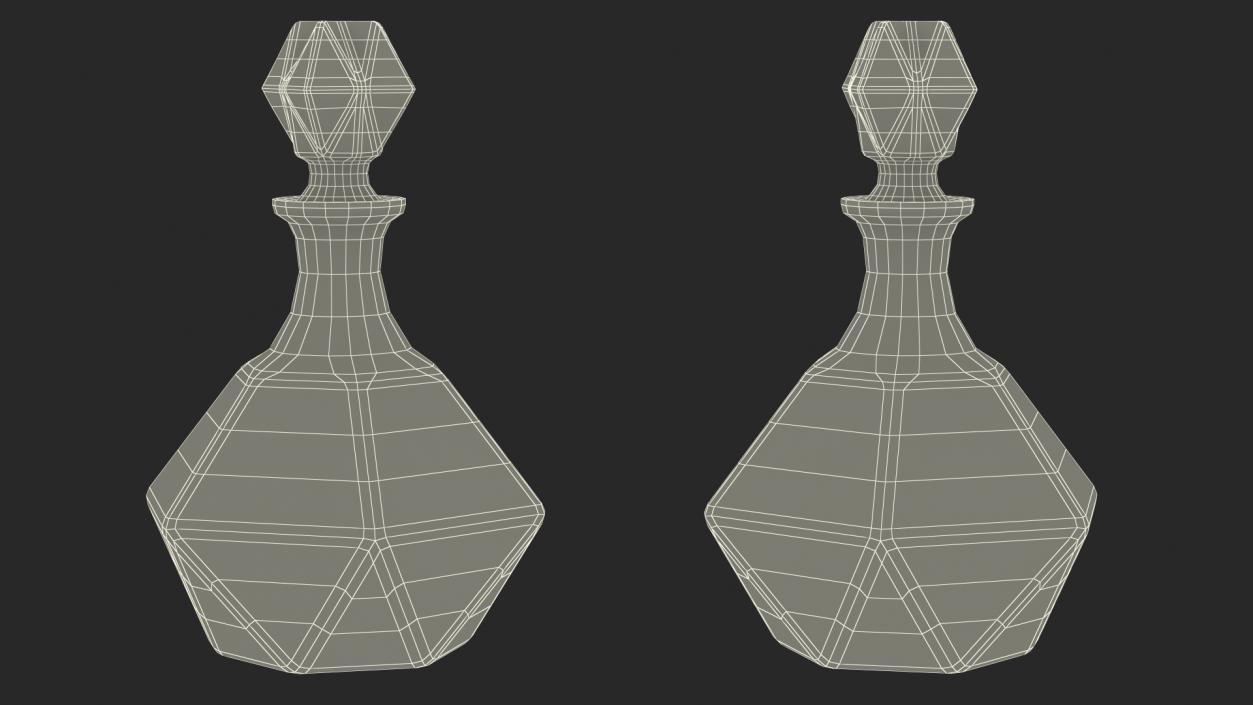 3D Glass Decanters Collection 3 model