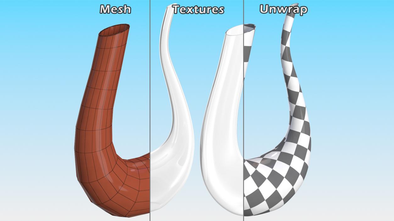 3D Glass Decanters Collection 3 model