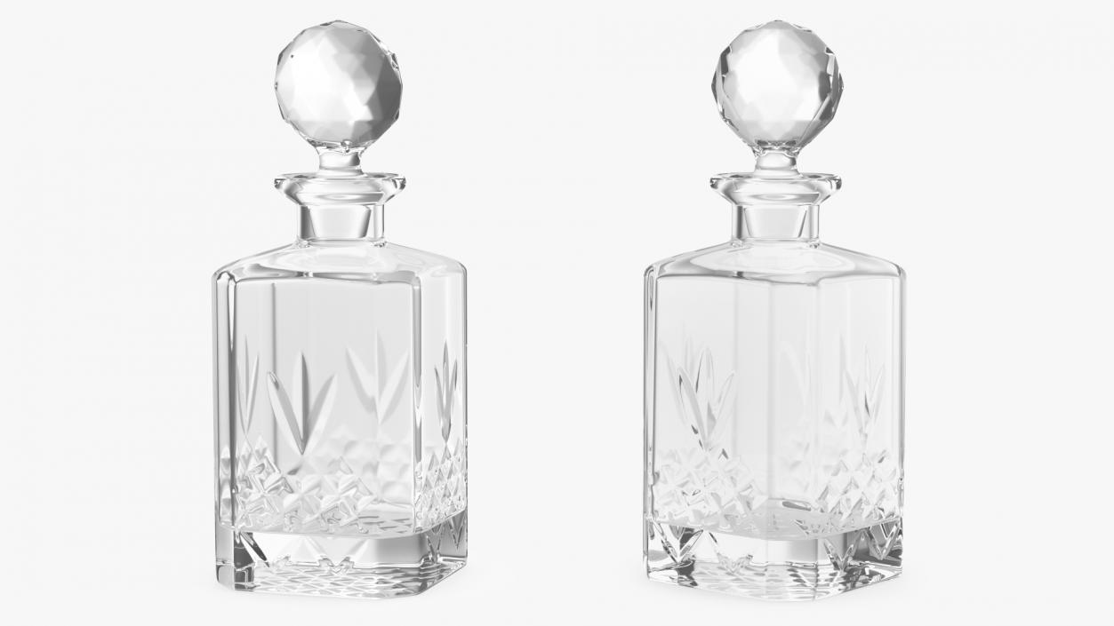 3D Glass Decanters Collection 3 model