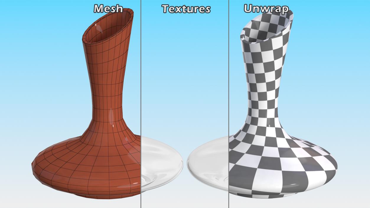 3D Glass Decanters Collection 3 model