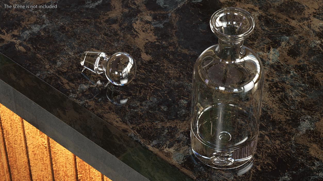 3D Glass Decanters Collection 3 model