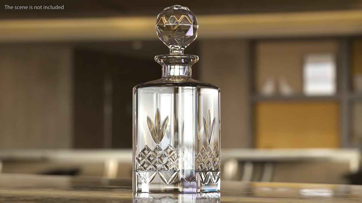 3D Glass Decanters Collection 3 model