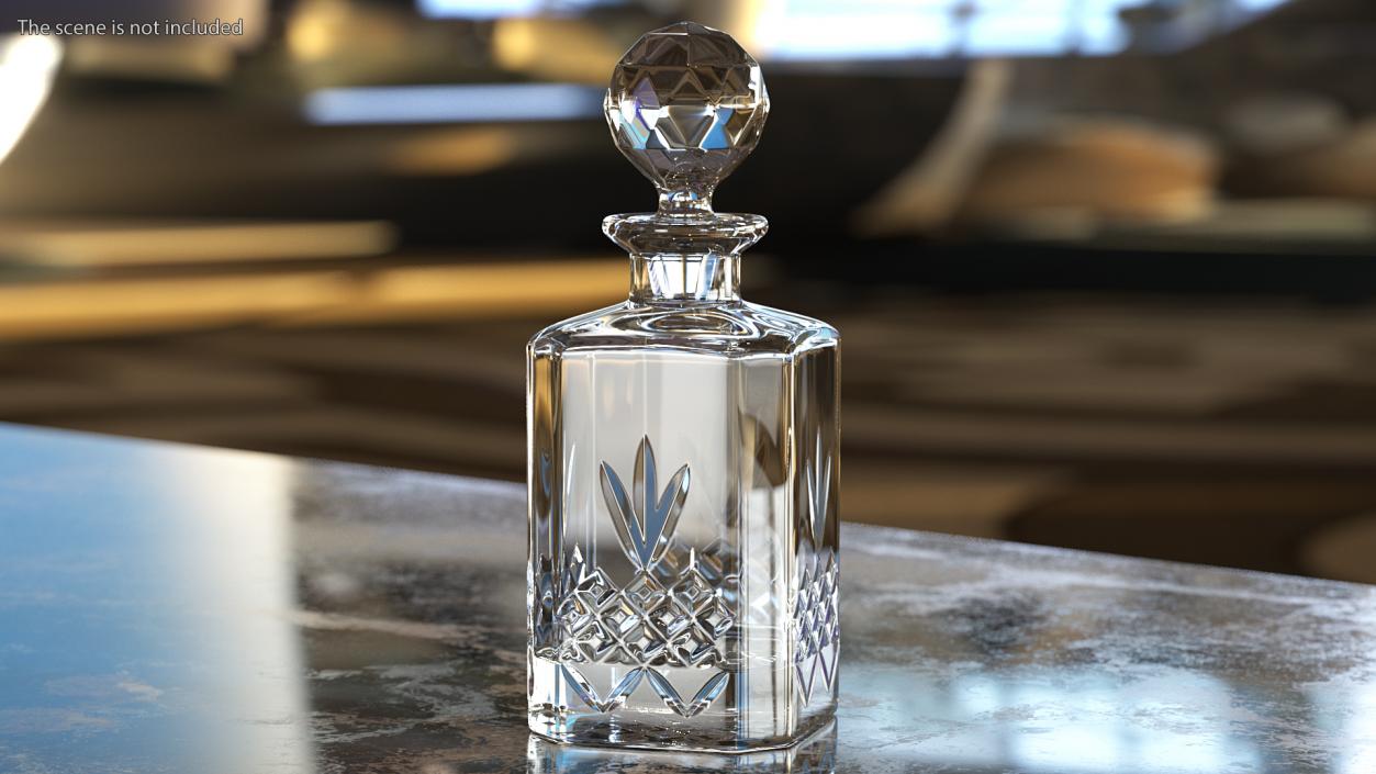 3D Glass Decanters Collection 3 model