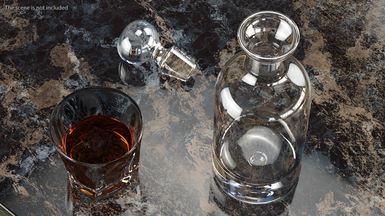 3D Glass Decanters Collection 3 model