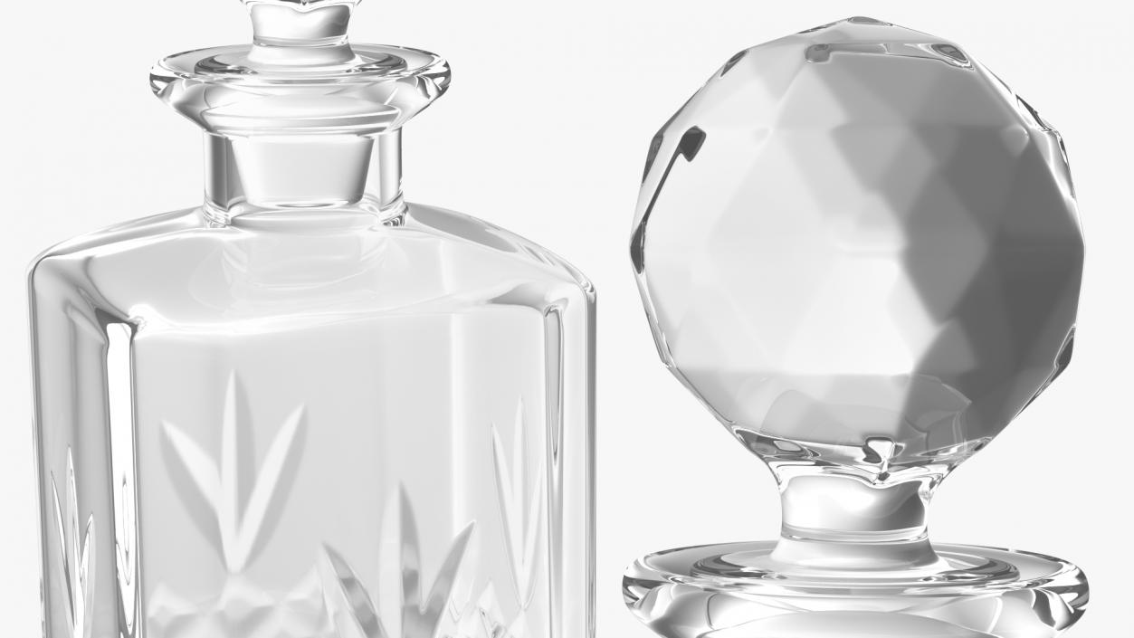 3D Glass Decanters Collection 3 model