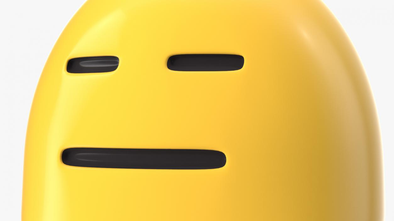 3D Expressionless Face Android Emoji model