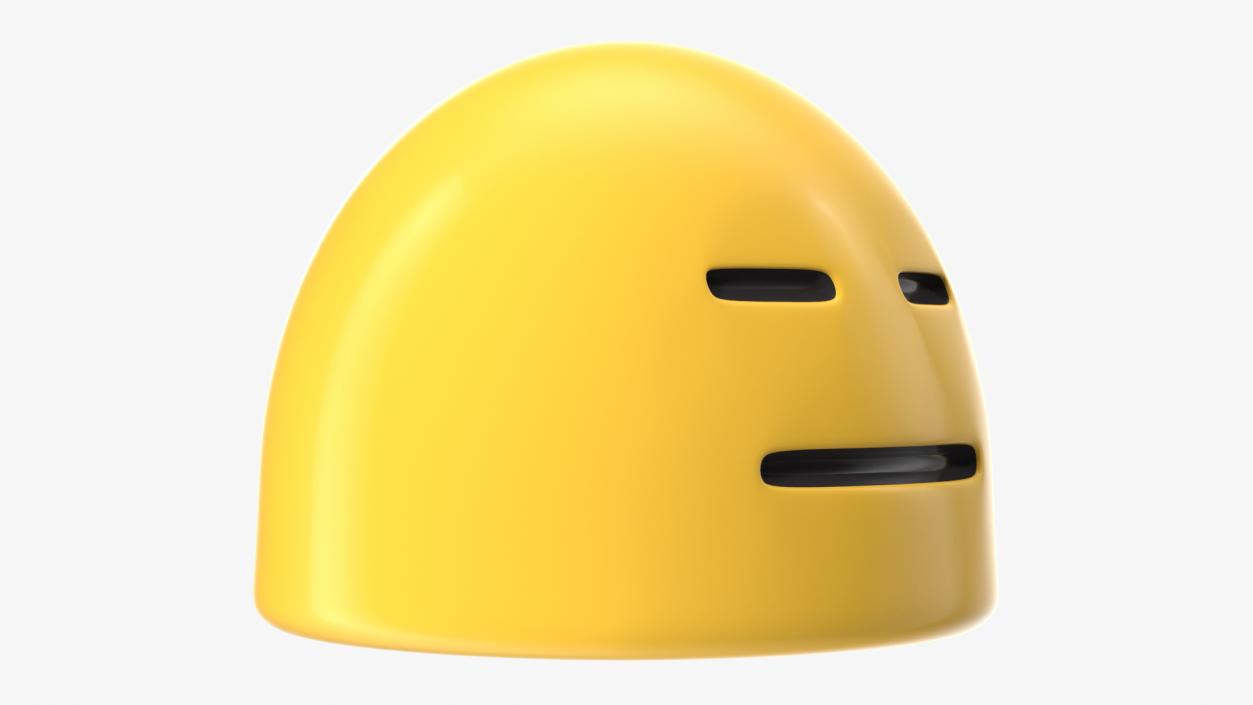 3D Expressionless Face Android Emoji model