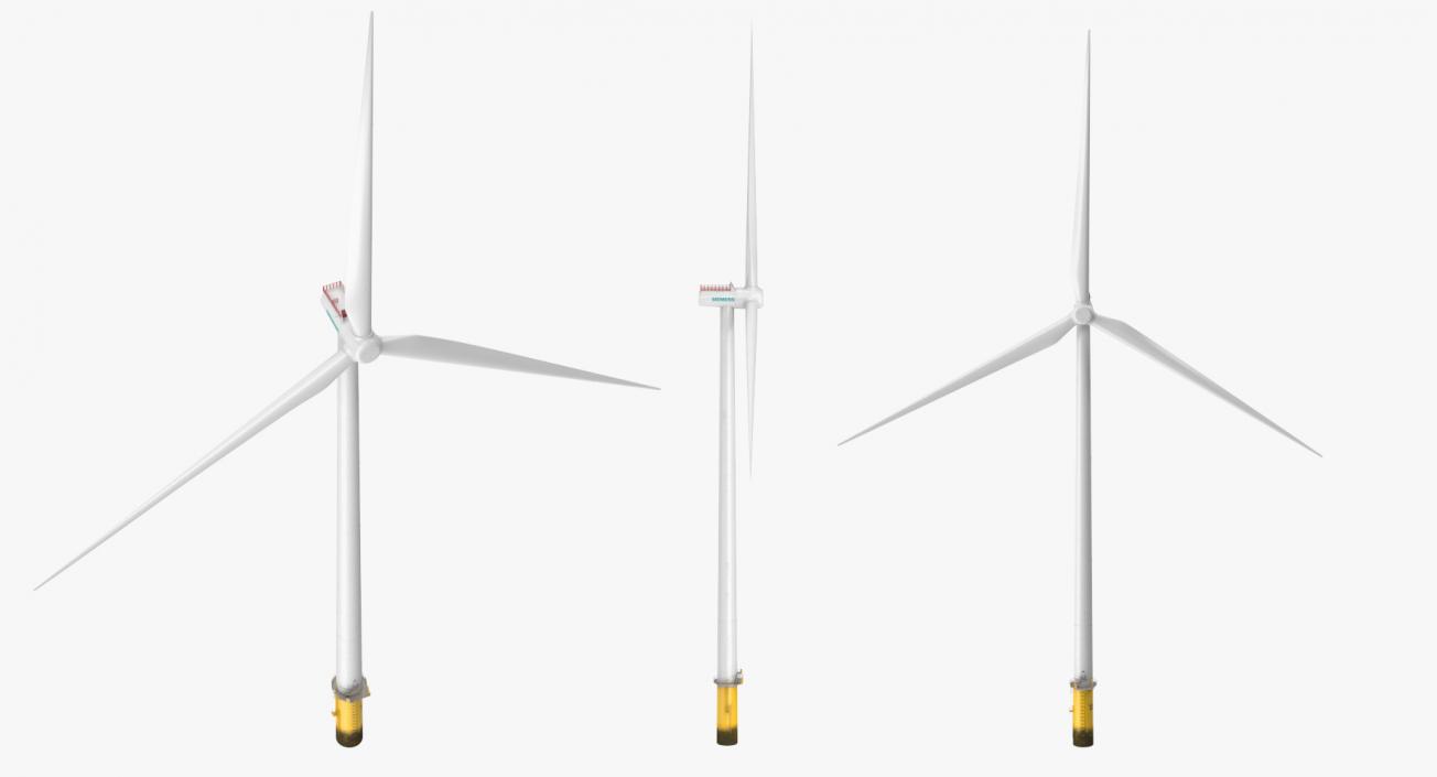 Sea Wind Turbine Siemens 3D model