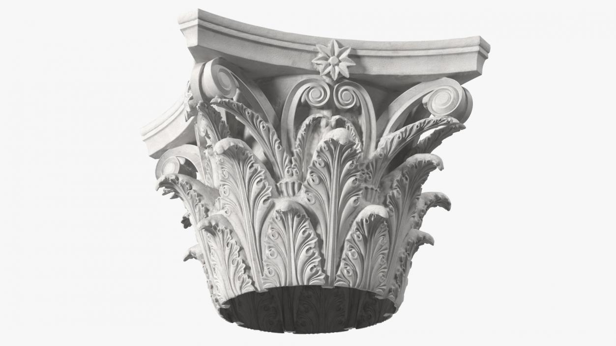 3D model Corinthian Column Capital