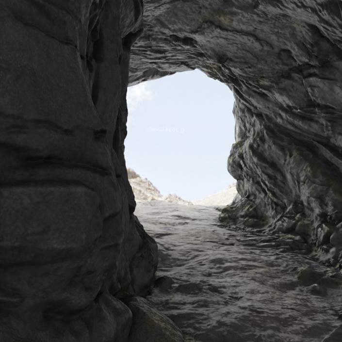 3D Realistic Cave Tunnel