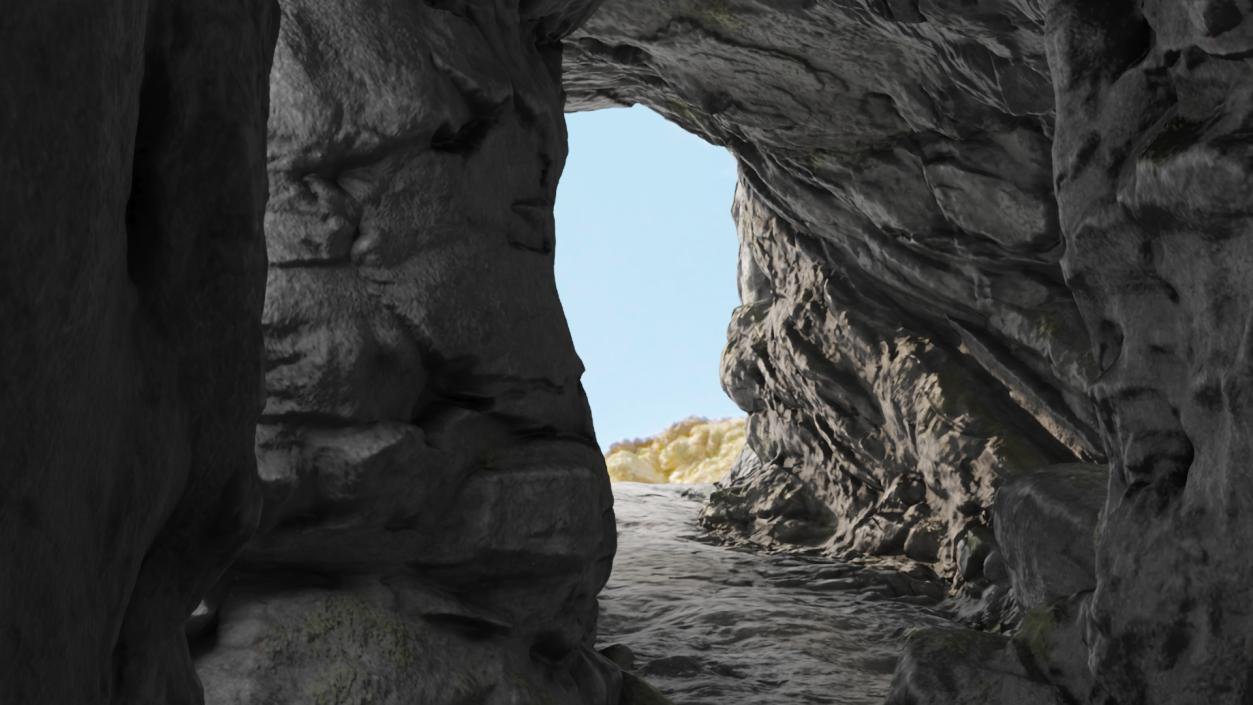 3D Realistic Cave Tunnel