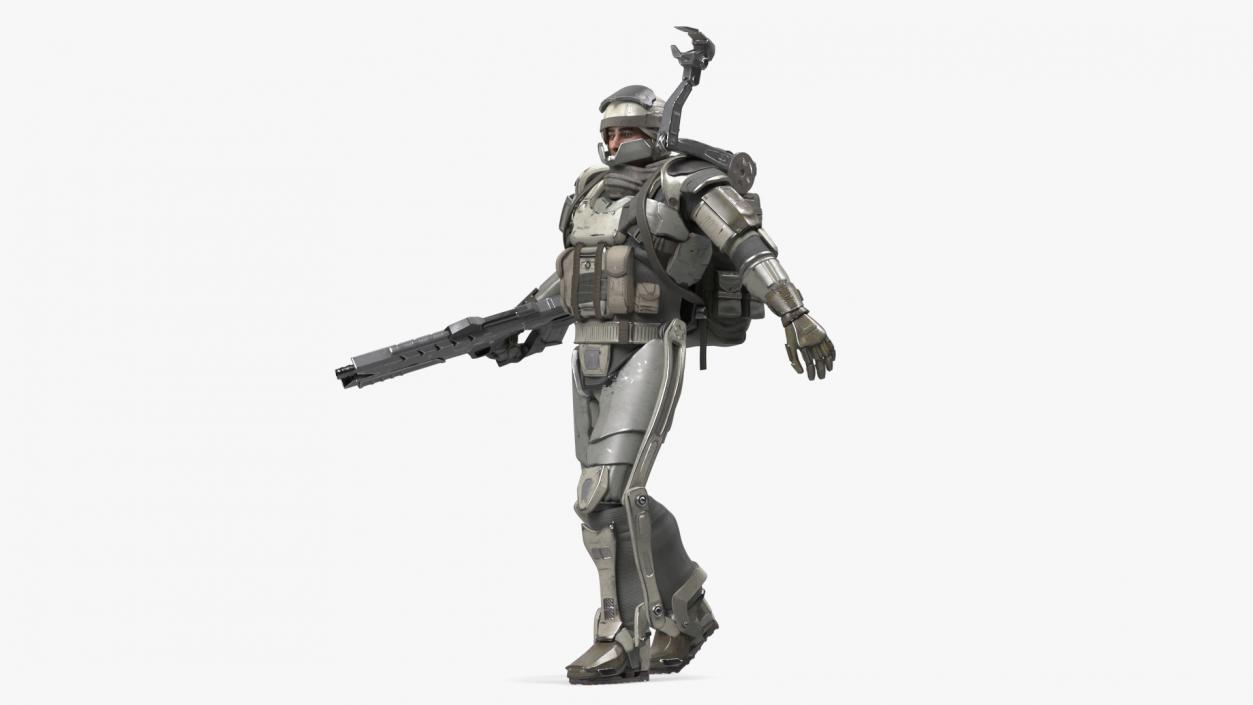 Future Soldier Walking Pose 3D