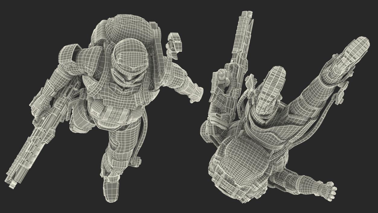 Future Soldier Walking Pose 3D