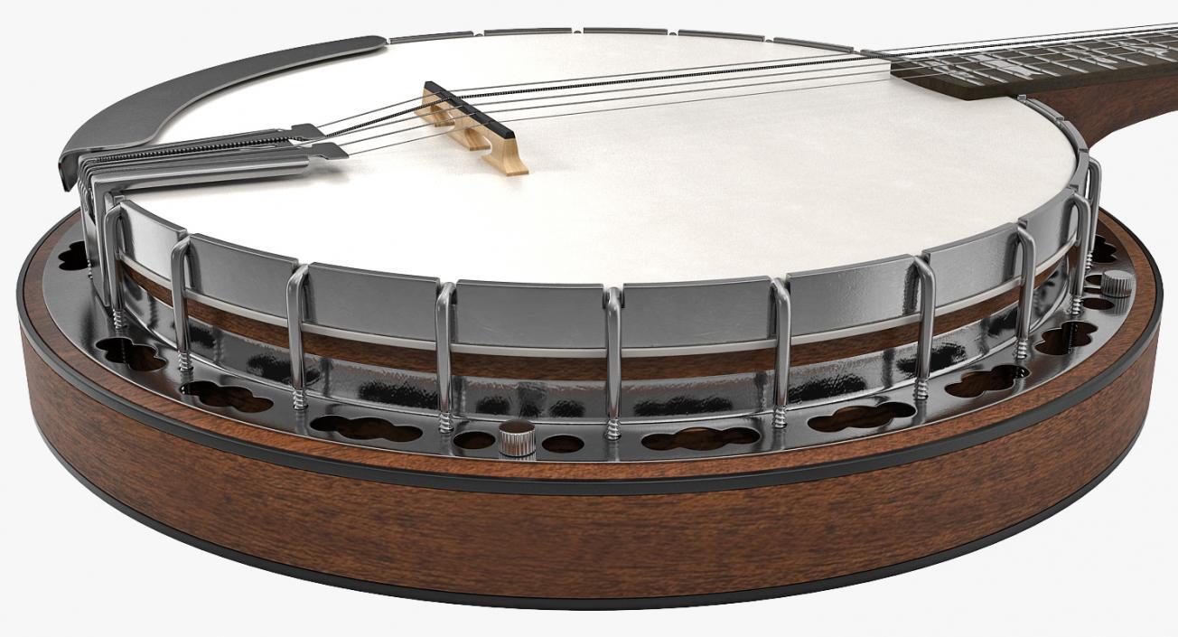 3D Vintage Banjo model