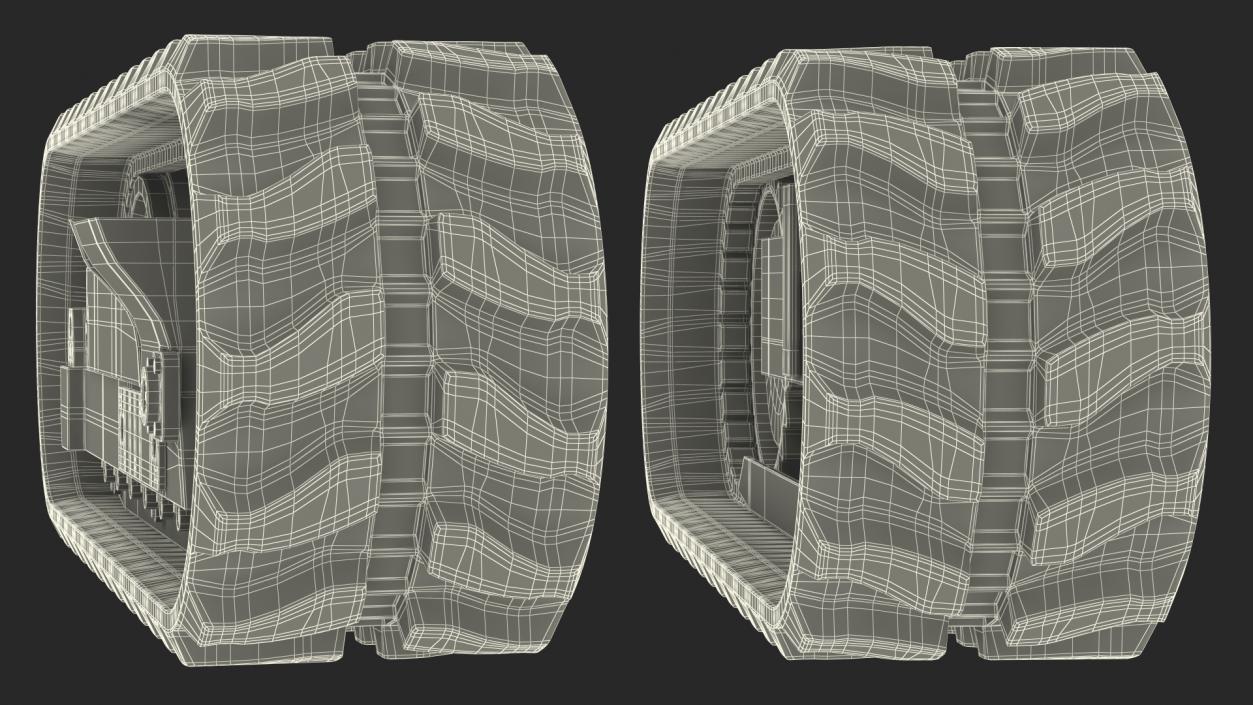 3D Crawler Track model