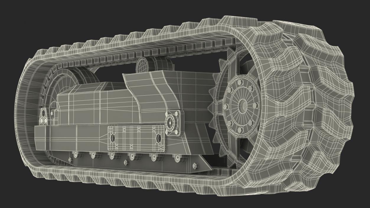 3D Crawler Track model