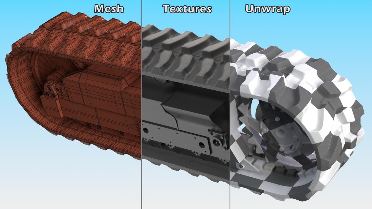 3D Crawler Track model