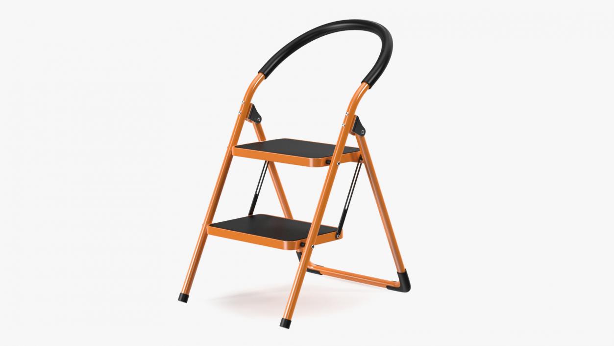 Ladder Folding Step Stools Collection 2 3D model