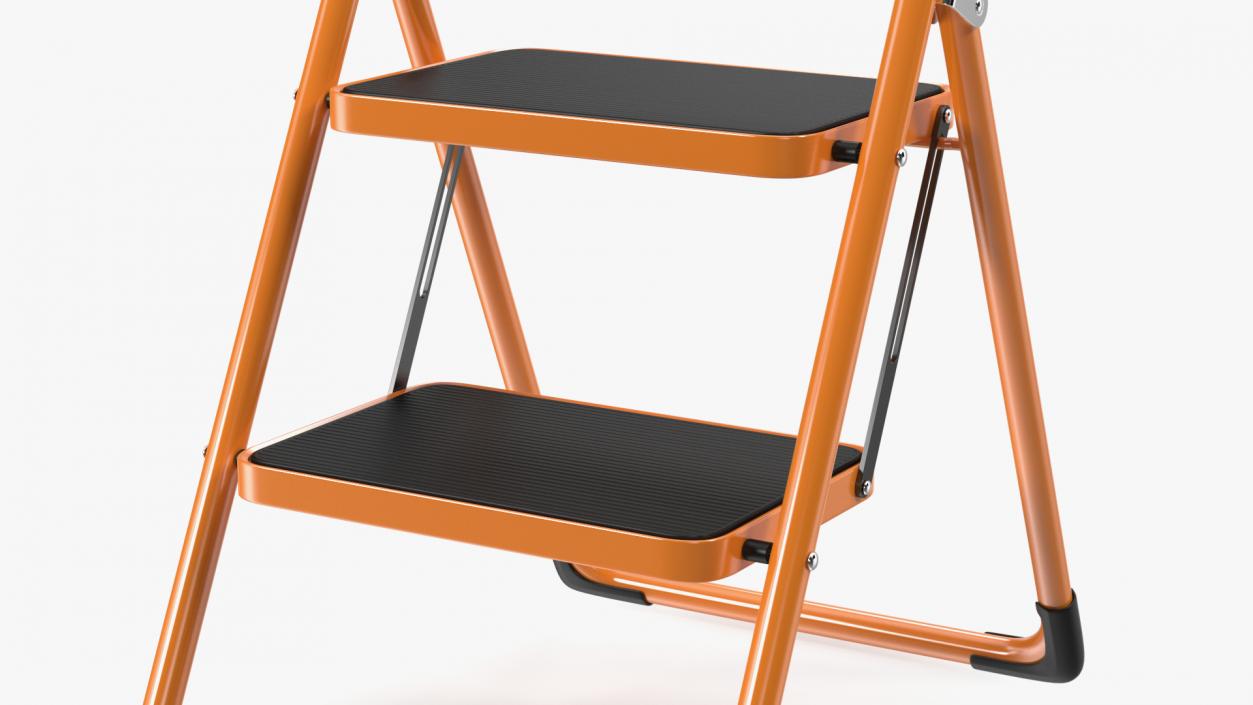 Ladder Folding Step Stools Collection 2 3D model