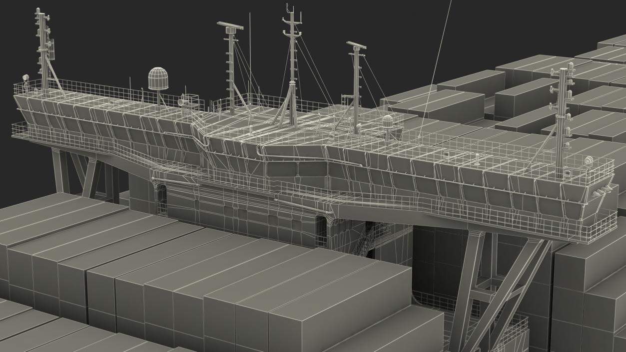 3D model Madrid Maersk Container Ship Loaded