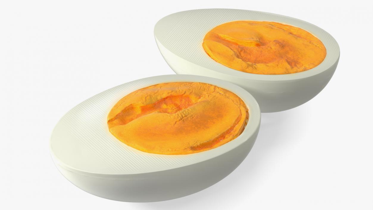 Hard Boiled Egg Halves 3D