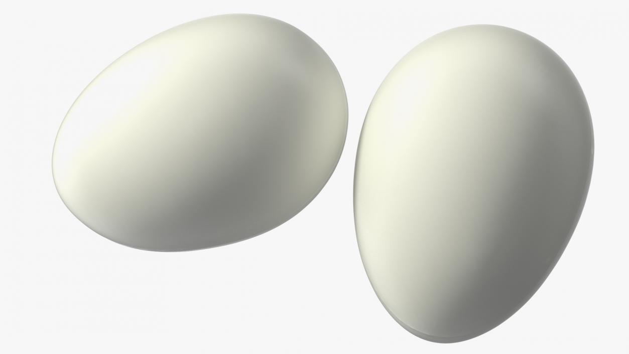 Hard Boiled Egg Halves 3D