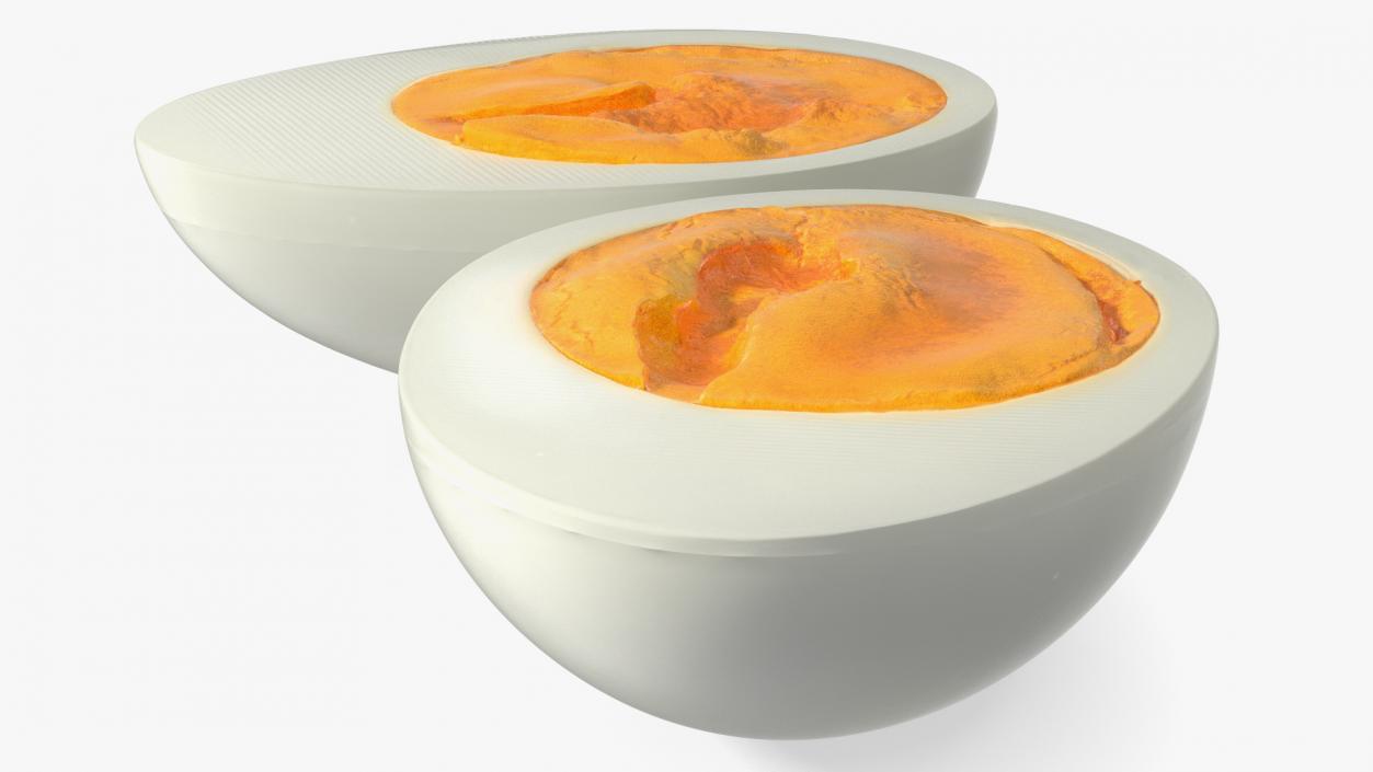 Hard Boiled Egg Halves 3D