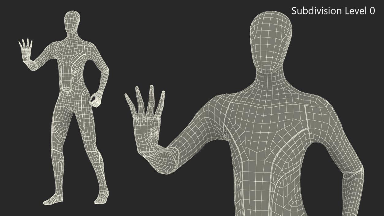 3D Robotic Humanoid Rigged model