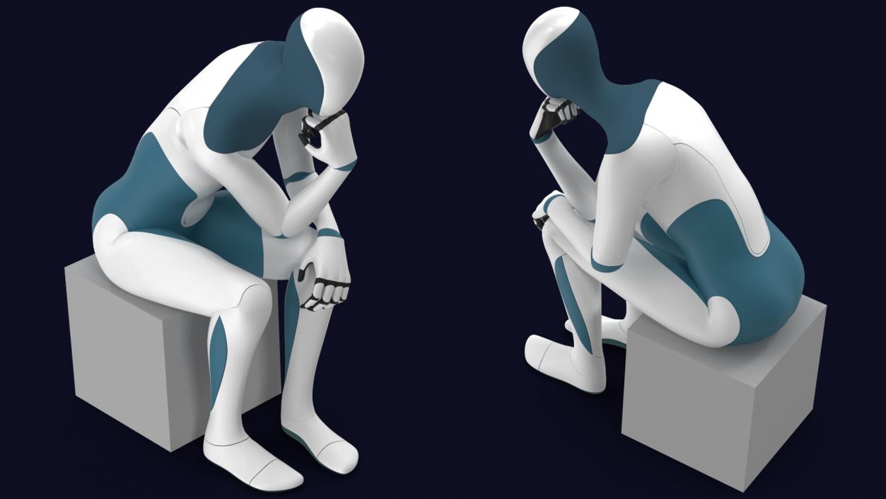 3D Robotic Humanoid Rigged model