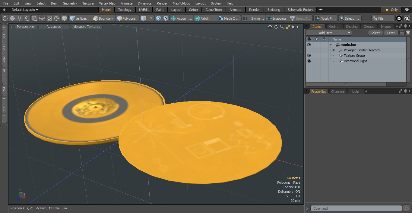 3D Voyager Golden Record