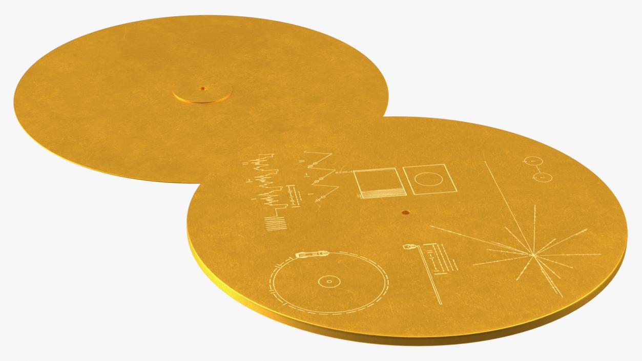 3D Voyager Golden Record