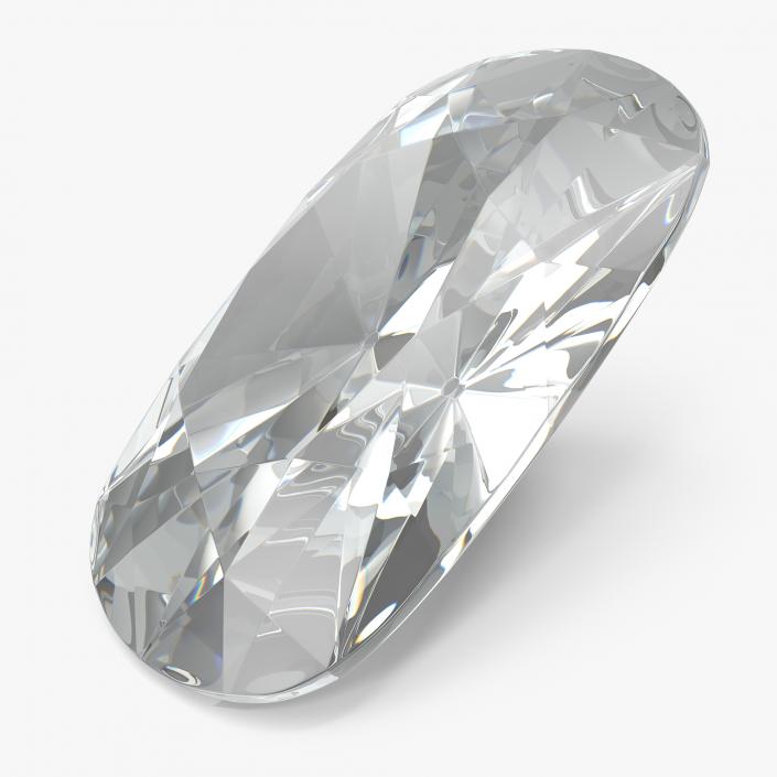 Cushion Cut Diamond 3D model