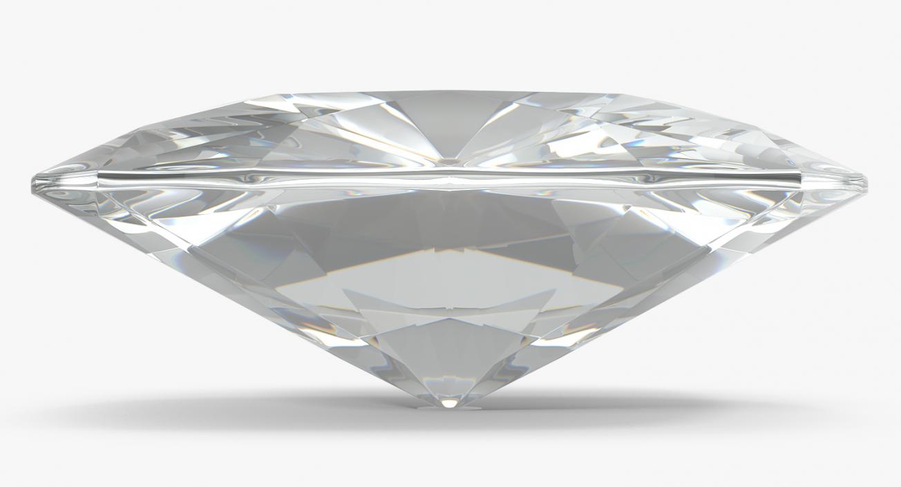 Cushion Cut Diamond 3D model