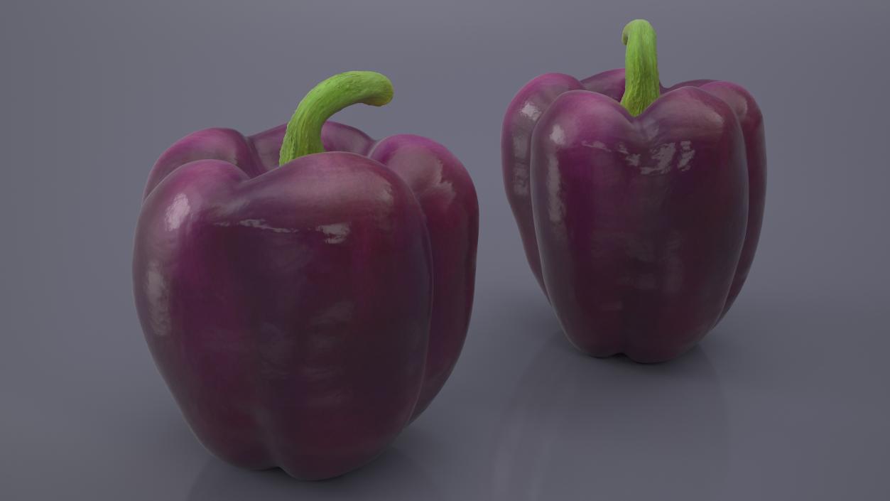 3D model Bell Pepper Purple Beauty