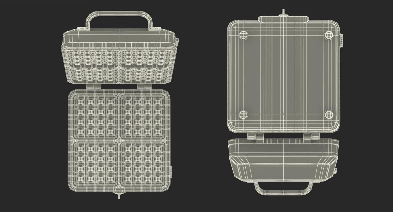 Square Waffle Maker 3D model